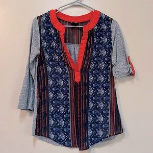 Bright, tribal print top